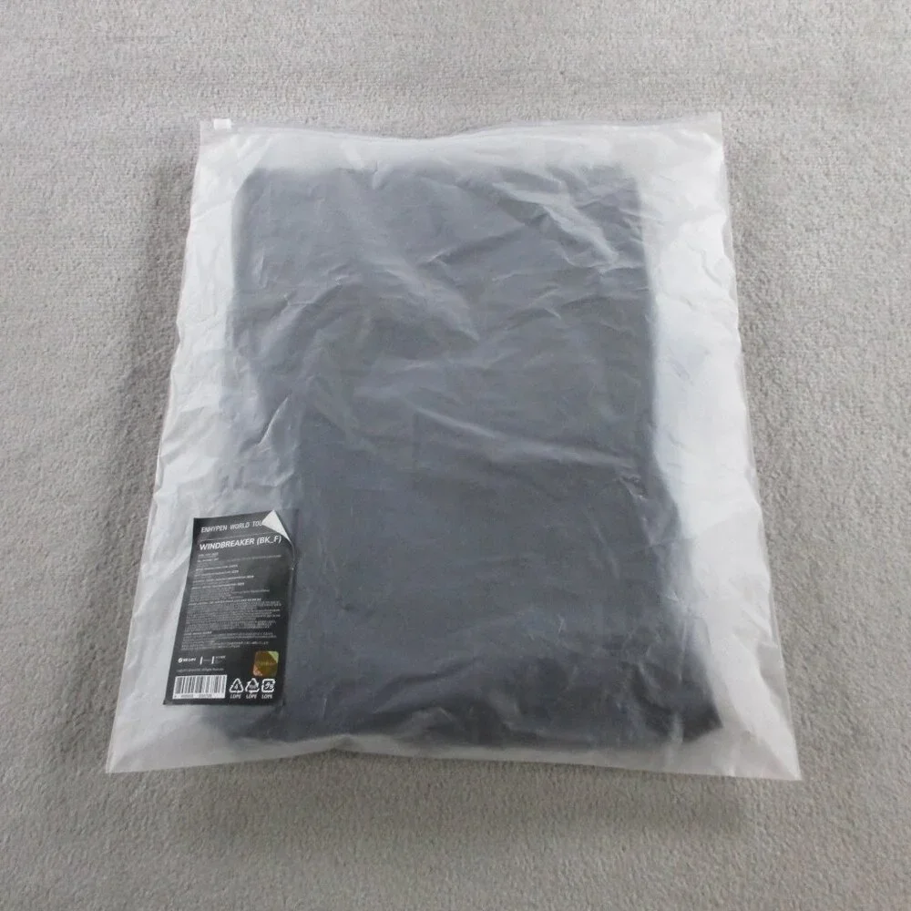 ENHYPEN World Tour Fate Windbreaker Adult F Black Jacket Pullover Lightweight - Picture 7 of 13